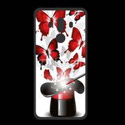 Coque  Huawei MATE 10 PRO PREMIUM Papillons magiques rouges
