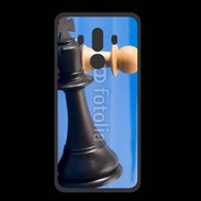 Coque  Huawei MATE 10 PRO PREMIUM Pions de jeu d'échec sur fond bleu