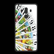 Coque  Huawei MATE 10 PRO PREMIUM Cartes de tarot sur fond blanc