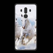 Coque  Huawei MATE 10 PRO PREMIUM Chevaux blancs
