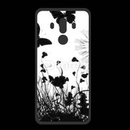 Coque  Huawei MATE 10 PRO PREMIUM Papillon en noir et blanc