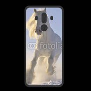 Coque  Huawei MATE 10 PRO PREMIUM Cheval blanc dans la neige