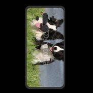 Coque  Huawei MATE 10 PRO PREMIUM Chien Border Collie noir et blanc