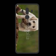 Coque  Huawei MATE 10 PRO PREMIUM Chiot labrador avec pomme de pin