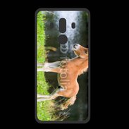 Coque  Huawei MATE 10 PRO PREMIUM Poulain marron et blanc