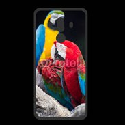 Coque  Huawei MATE 10 PRO PREMIUM Macaw vert et rouge 76