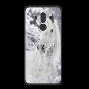 Coque  Huawei MATE 10 PRO PREMIUM Portait de Cheval dans la neige 500