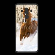 Coque  Huawei MATE 10 PRO PREMIUM Cheval arabe dans la neige 100