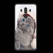 Coque  Huawei MATE 10 PRO PREMIUM Petit chaton de noël 600