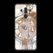 Coque  Huawei MATE 10 PRO PREMIUM Illustration d'un capitaine de bateau