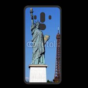 Coque  Huawei MATE 10 PRO PREMIUM Statue de la liberté et tour Eiffel
