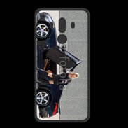Coque  Huawei MATE 10 PRO PREMIUM Femme blonde sexy voiture noire 3