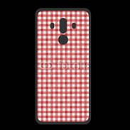 Coque  Huawei MATE 10 PRO PREMIUM Effet vichy rouge et blanc