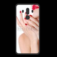 Coque  Huawei MATE 10 PRO PREMIUM Sexy et glamour bouche rouge à lèvre et vernis à ongles rouges