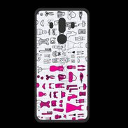 Coque  Huawei MATE 10 PRO PREMIUM Fond fashion rose 3