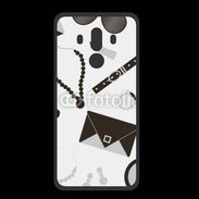 Coque  Huawei MATE 10 PRO PREMIUM Fond fashion noir et blanc