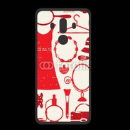 Coque  Huawei MATE 10 PRO PREMIUM Fond fashion rouge