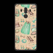 Coque  Huawei MATE 10 PRO PREMIUM Fond fashion vert et marron