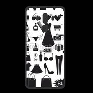 Coque  Huawei MATE 10 PRO PREMIUM Fond fashion noir et blanc 2