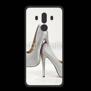 Coque  Huawei MATE 10 PRO PREMIUM Escarpins strass argent