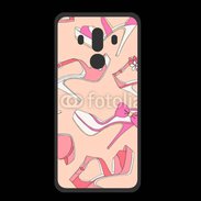 Coque  Huawei MATE 10 PRO PREMIUM Fond rose chaussures 