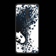 Coque  Huawei MATE 10 PRO PREMIUM Woman with a butterflies in hair.