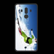 Coque  Huawei MATE 10 PRO PREMIUM Skieur en montagne