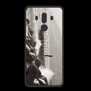 Coque  Huawei MATE 10 PRO PREMIUM Pêcheur noir et blanc