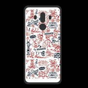 Coque  Huawei MATE 10 PRO PREMIUM Adishatz All Over Rugby YM