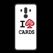 Coque  Huawei MATE 10 PRO PREMIUM I love Cards spade