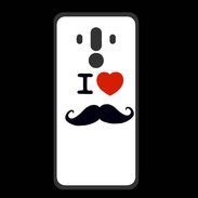 Coque  Huawei MATE 10 PRO PREMIUM I love Moustache