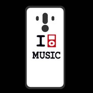 Coque  Huawei MATE 10 PRO PREMIUM I love Music