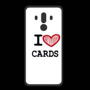 Coque  Huawei MATE 10 PRO PREMIUM I love Poker Heart