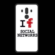 Coque  Huawei MATE 10 PRO PREMIUM I love Social Net