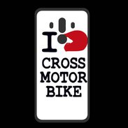 Coque  Huawei MATE 10 PRO PREMIUM i love Cross Motor