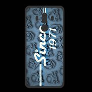 Coque  Huawei MATE 10 PRO PREMIUM Since crane bleu 1971