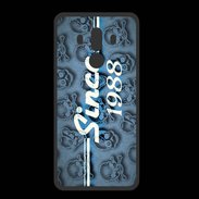 Coque  Huawei MATE 10 PRO PREMIUM Since crane bleu 1988