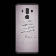 Coque  Huawei MATE 10 PRO PREMIUM Les Folies Rose Citation Oscar Wilde