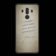 Coque  Huawei MATE 10 PRO PREMIUM Les Folies Sepia Citation Oscar Wilde