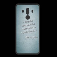 Coque  Huawei MATE 10 PRO PREMIUM Les Folies Turquoise Citation Oscar Wilde