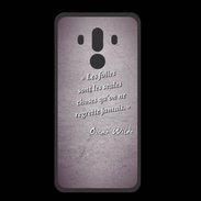 Coque  Huawei MATE 10 PRO PREMIUM Les Folies Violet Citation Oscar Wilde