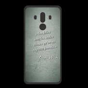 Coque  Huawei MATE 10 PRO PREMIUM Les Folies Vert Citation Oscar Wilde