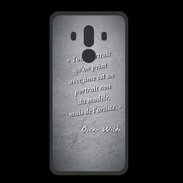 Coque  Huawei MATE 10 PRO PREMIUM Portrait Ame Noir Citation Oscar Wilde