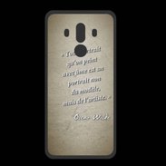 Coque  Huawei MATE 10 PRO PREMIUM Portrait Ame Sepia Citation Oscar Wilde