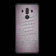 Coque  Huawei MATE 10 PRO PREMIUM Portrait Ame Violet Citation Oscar Wilde
