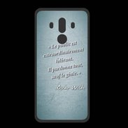 Coque  Huawei MATE 10 PRO PREMIUM Public génie Turquoise Citation Oscar Wilde