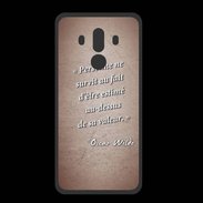 Coque  Huawei MATE 10 PRO PREMIUM Survie valeur Rouge Citation Oscar Wilde