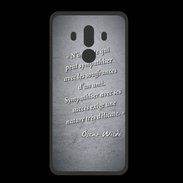 Coque  Huawei MATE 10 PRO PREMIUM Sympathiser Noir Citation Oscar Wilde