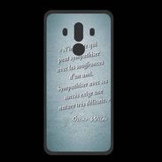 Coque  Huawei MATE 10 PRO PREMIUM Sympathiser Turquoise Citation Oscar Wilde