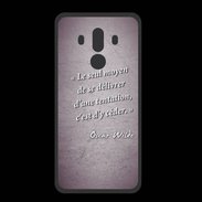 Coque  Huawei MATE 10 PRO PREMIUM Tentation Violet Citation Oscar Wilde